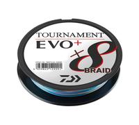 DAIWA Tournament x8 Braid EVO+, 3000m, 0,26mm, 19.8kg / 43,65lbs, multicolore, Tresse de pêche, 12762-326