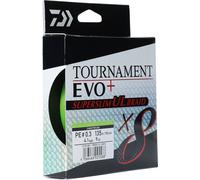 DAIWA TOURNAMENT X8 BRAID EVO+ SUPERSLIM UL, 135m, 0,4mm, 5.4kg / 11,9lbs, chartreuse, Tresse de pêche, 12125-004