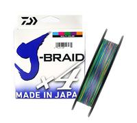 Daiwa Tresse 4 Brins J-Braid X4-500m - PE.2.5 - D.0.21mm - R.12.4kg-273lb - Multicolore - 12745521