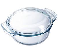 Dajar 40682 Verre Cocotte 5L Pyrex, verre transparent, 32 x 27 cms