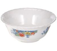 Dajar Arcopal Florine Petit Bol en Verre Blanc avec Motif Floral 12 cm avec Bord ondulé Passe au Lave-Vaisselle et au Micro-Ondes 1 pièce