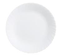 Dajar Assiette feston, Verre, Blanc, 30 cm cm