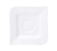 Dajar Onde/kubiko Soucoupe 10.8 cm, Porcelaine, Blanc, 8,5 cm cm