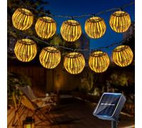 DAJASD 10pcs Guirlande Lumineuse Exterieure Solaire, 2.1M Lanternes LED Lampes Solaires, 8 Modes Guirlande Solaire Exterieur Pour Lumières Extérieures, Jardin, Balcon, Cour, Mariage