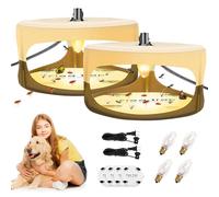 DAJASD 2 Pièces Pièges à Puces pour La Maison, Piège à puces pour Appartement, Omnidirectionnel piège à puces avec Autocollants et Ampoules, Piège à puces pour Salon, Cuisine, Chambre