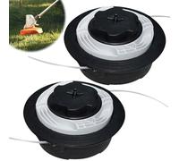 DAJASD 2PCS AutoCut C6-2 Tête De Débroussailleuse pour Stihl FS38 FS40 FS50 FSE81, Tête Faucheuse Autocut C6-2, Tete à Fil Coupe-bordure Accessoires, Tête Débroussailleuse