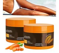 DAJASD Accelerateur de bronzage, 2PCS 150 ml Intensive Tanning Gel, Creme Mixa Bronzante, Gel de Bronzage Intensif Deluxe, Bronzage Intensif Luxe pour lits de brown et soleil extérieur