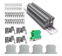 DAJASD Kit de Bornier Universel, Kit de Borniers de Rail DIN, Borniers sur Rail DIN, pour lautomatisation de production, la transformation de circuit