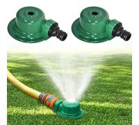 DAJASD Lot de 2 Arroseurs de Pelouse en Métal, 360 Degrés Arroseur Automatique, Arroseur de Jardin, Arrosage Automatique pour Jardin pour pelouse, terrasse, Irrigation de Jardin