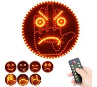 DAJASD Lumière de Geste, Lumière de Doigt de Voiture et Signe d'Expression, Signe de Geste de La Main avec Télécommande 4 Émojis et 4 Gestes Avec Batterie pour Voiture Accessoire Cool et Amusant