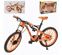 DAJASD Modèle de Vélo de Montagne, Finger Mountain Bikes, Modèle de Doigt de vélo Miniature Jouets de vélos en Alliage de Zinc pour l'enseignement, Maison, Bureau, Club(Couleur Orange)