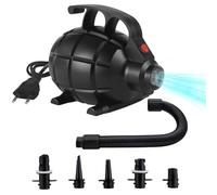 DAJASD Pompe À Air Électrique, 600 W Gonfleur Dégonfleur, Gonfleur Électrique avec 5 Buses,Gonfleur Matelas Gonflable pour bouées, Bateaux, Piscine Gonflable, Planche Sup, balles de Yoga