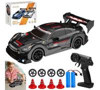 DAJASD RC Drift Car, 1:24 2.4Ghz Remote Control Car with Cool Lighting & 2 Batteries 50 Mins Play Time, 30km/h High Speed 4WD Racing RC Drifting Cars, Radio Controlled Car Toys Gifts for Kids Adults