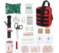 DAJASD Tactique Sac de Secours, 54PCS Tactique Militaire Traumatisme Trousse de Premiers soins, Trousse Tactique Vide, Trousse Kit de Premiers, Trousse de Secours Militaire pour Maison Camping Chasse