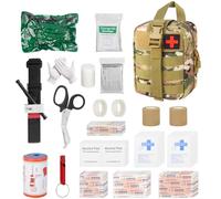 DAJASD Tactique Sac de Secours, 54PCS Tactique Militaire Traumatisme Trousse de Premiers soins, Trousse Tactique Vide, Trousse Kit de Premiers, Trousse de Secours Militaire pour Maison Camping Chasse