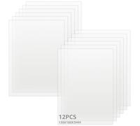 DAJAVE 12 pièces 130x180x3MM Plaque Acrylique Transparente Plaque Plexiglas Feuille de Plastique Plaque pour le Remplacement du Verre
