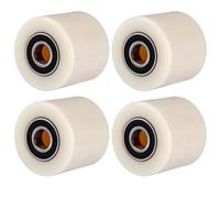 DAJAVE Lot de 4 roulettes de transpalette polyamide nylon 80 x 70 mm roue de transpalette en polyuréthane, avec roulement à billes pour transpalette, roulettes de rechange, charge maximale 1000 kg