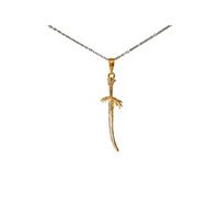 DAJEWELRYCRAFTS Pendentif en forme de lame de dragon - Argent sterling 925 - 3 finitions - Bague Elden - Inspirée des âmes sombres, Pendant, Argent sterling, 0