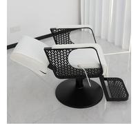 DAJIAYIQI Fauteuil de barbier inclinable et Robuste, pivotant à 360° sur Base Stable, équipement Professionnel pour Salons de Coiffure, spas et instituts de beauté(White)