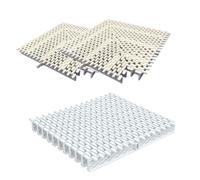 DAJIAYIQI Grille de trop-Plein pour Drainage, Bande de Grille en polypropylène (PP) assemblable, kit de caniveau étroit pour lieux publics (écoles, sanitaires, etc.)(C,18cm)