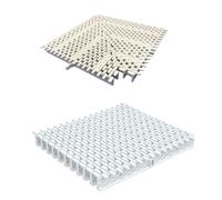 DAJIAYIQI Grille de trop-Plein pour Drainage, Bande de Grille en polypropylène (PP) assemblable, kit de caniveau étroit pour lieux publics (écoles, sanitaires, etc.)(B,18cm)