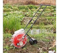 DAJIAYIQI Semoir Manuel à Rouleaux pour Jardin, semoir équidistant et doseur, semoir à Pousser pour Cultures en Rangs (maïs, soja, arachides)(10 Nozzles)