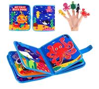 Dajidafu Quiet Book avec thème mer 3D, Busy Board à partir de 1 an Montessori Jouet d'activités pour bébé Busy Book Montessori Busy Board Livre de feutre Montessori Jouet Montessori à partir de 1, 2