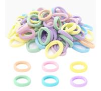 DAJING Lot de 200 bandeaux pour bébé - Ensemble de bandeaux en coton doux pour fille - Haute élasticité - Design de sécurité sans couture - Accessoires pour cheveux pour enfants - Diamètre : 2,5 cm