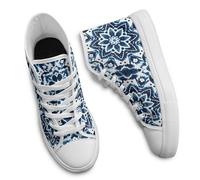 Dajingkj Baskets montantes pour homme et femme - En toile respirante - Pour le quotidien et le sport - Chaussures de course confortables, Tie Dye brésilienne, 41 EU