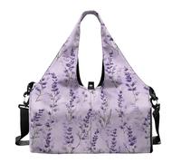 Dajingkj Sac de sport pour femme avec support pour tapis de yoga, compartiment à chaussures et sangle réglable, spacieux et léger, sac de yoga pour fitness, pilates et séances d'entraînement le