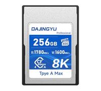 DAJINGYU CFexpress Carte mémoire VPG400 256 Go Type A 1600 Mo/s Écriture 1780 Mo/s Lecture pour enregistrement vidéo Antichoc Compatible avec les appareils photo Sony Alpha A1/a7iii/FX3/FX6/a7iv