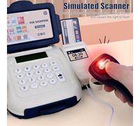 Dajiopao Caisse Enregistreuse, Cashier De Jouets, Caisse Enregistreuse Jouet, Éducatif Interactif Scanner Magasin Playset, pour Garçons Filles D'Âge Préscolaire