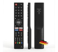 Dakana Télécommande pour CHiQ & Changhong Android Smart TV - Remplace GCBLTV02ADBBT - Infrarouge sans fonction vocale - Prêt à l'emploi sans appariement - Netflix, YouTube, Prime, Play Boutons - Noir