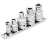 DAKCOS 5pc Adaptateurs à Embout avec Bille de Retenue Adaptateur pour Embouts