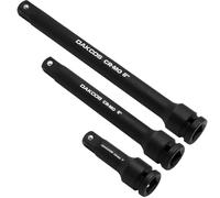 DAKCOS Clé à choc Rallonges de clé à douille 3 pc Jeu de rallonges de force 1/2" entraînement, CR-MO