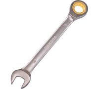 DAKCOS Clé mixte à cliquet à tête fixe 18 mm en acier au chrome vanadium