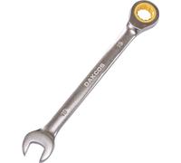 DAKCOS Clé Plate à Cliquet Clé Mixte à Cliquet 13mm 72 Dents Clé Combinée Polygonale à Fourche en chrome gris mat