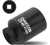 DAKCOS Douille 41mm 12 pans carré 1/2" CR-MO, douille longue pour démontage des écrous de cardan cle a choc, 78 mm
