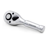 DAKCOS Mini cliquet réversible 1/2" cliquet Rotary cliquet Actionneur 72 dents en CR-V avec finition chrome mat Déclenchement par bouton-poussoir