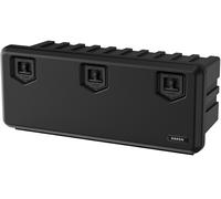 DAKEN ARKA Coffre à outils 203l boîte de rangement géante pour camion et poids lourds 1250x522x500mm coffre de transport étanche extra large avec serrures pour LKW noir