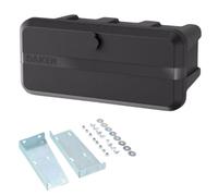 Daken Blackit Lite - Boîte à outils - 555 x 255 x 310 mm - En plastique - Noir - Avec support de paroi frontale