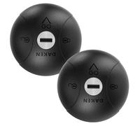 DAKEN Saturn GO Double - Lot de 2 Serrures Antivols Fixes pour Véhicules Utilitaires, Verrouillage Manuel, Zamak, Couleur Noir