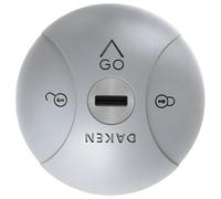 DAKEN Saturn GO Simple - 1 Serrure Antivol Fixe pour Véhicules Utilitaires, Verrouillage Manuel, Zamak, Couleur Gris