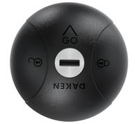 DAKEN Saturn GO Simple - 1 Serrure Antivol Fixe pour Véhicules Utilitaires, Verrouillage Manuel, Zamak, Couleur Noir