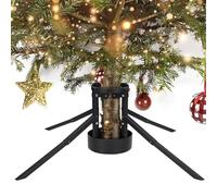 DAKEPOLE Socle pour sapin de Noël, Socle pour arbre de Noël détachable stable Porte-sapin pour troncs d'arbre de Noël vivants, Noir Support pour arbre de Noël Convient jusqu'à 220 cm Arbres réels