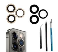 Dakexiong 12 Pro Lentille en Verre de Rechange pour Appareil Photo arrière pour iPhone 12 Pro, Compatible avec iPhone 12 Pro, kit d'outils de réparation