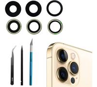 Dakexiong Lentille de Rechange pour Appareil Photo arrière iPhone 12 Pro, Coque arrière en Verre de Rechange avec kit d'outils de réparation, Anti-Rayures et étanche