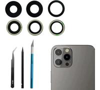 Dakexiong Lentille de Rechange pour Appareil Photo arrière pour iPhone 12/iPhone 12 Mini, Coque arrière en Verre de Rechange avec et kit d'outils de réparation, Anti-Rayures et étanche