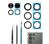 Dakexiong Lot de 5 lentilles de rechange pour appareil photo arrière S23 Ultra 2023 avec kit d'outils de réparation, anti-rayures