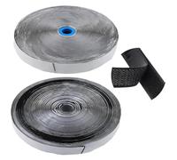 DAKFOOK Lot de 2 rouleaux de ruban auto-adhésif double face extra fort - 25 m x 20 mm - Noir